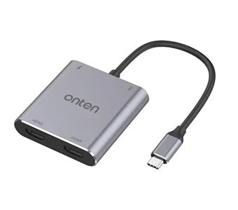 (4 in 1) Onten OTN-9175K Type C to Dual HDMI Converter (4 in 1) Onten OTN-9175K Type C to Dual HDMI Converter